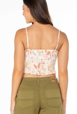 Roxy Roxy Spring Fling Top Parchment Fleeting Bloom