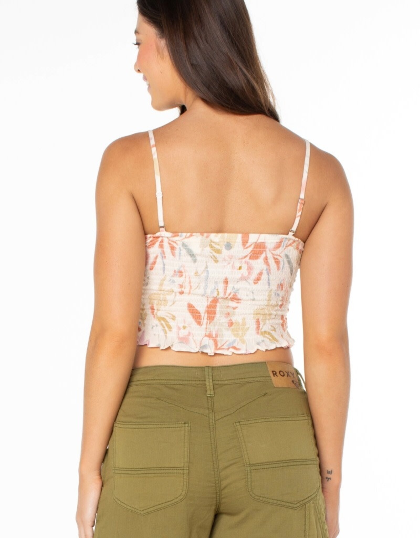 Roxy Roxy Spring Fling Top Parchment Fleeting Bloom
