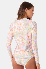 Roxy Roxy Tropical Sea Skippin Long Sleeve Rashguard Blue Multi