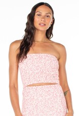 Roxy Roxy Tubetime Top Egret Sugar Coral Dusty Floral