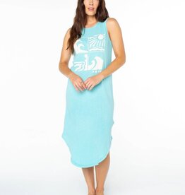 Roxy Roxy Wave Cuts Wildflower Midi Dress Tibetan Stone Wave Cuts