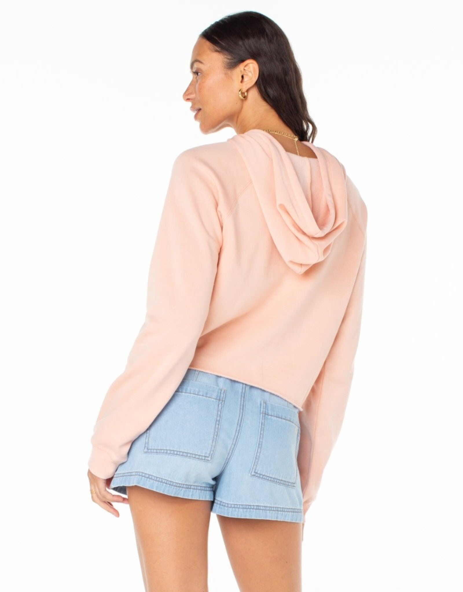 Roxy Roxy We Arrived Hoodie Rose Cloud Roxy Heart Embroidery