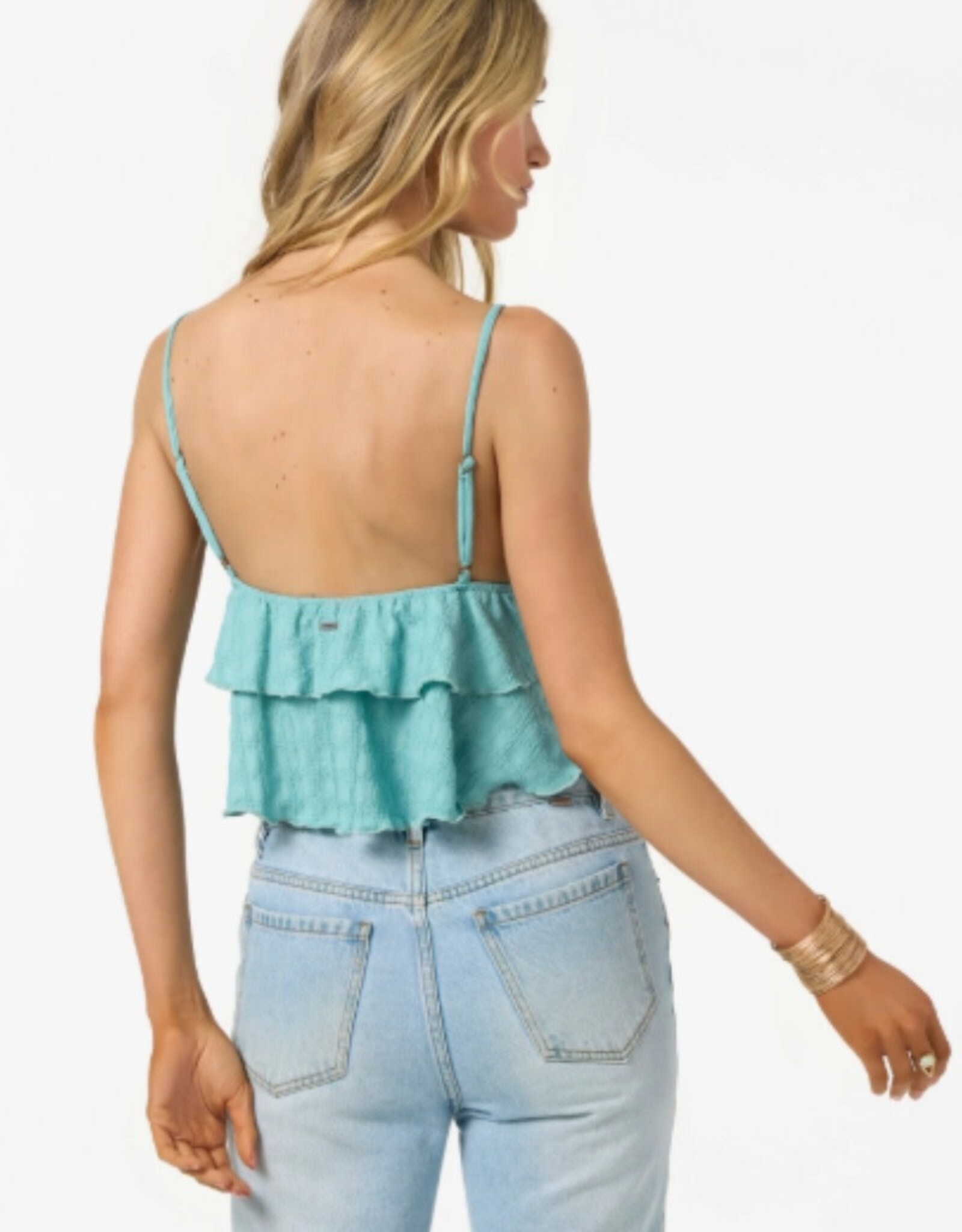 O'Neill O'Neill Chloey Tiered Tank Nile Blue