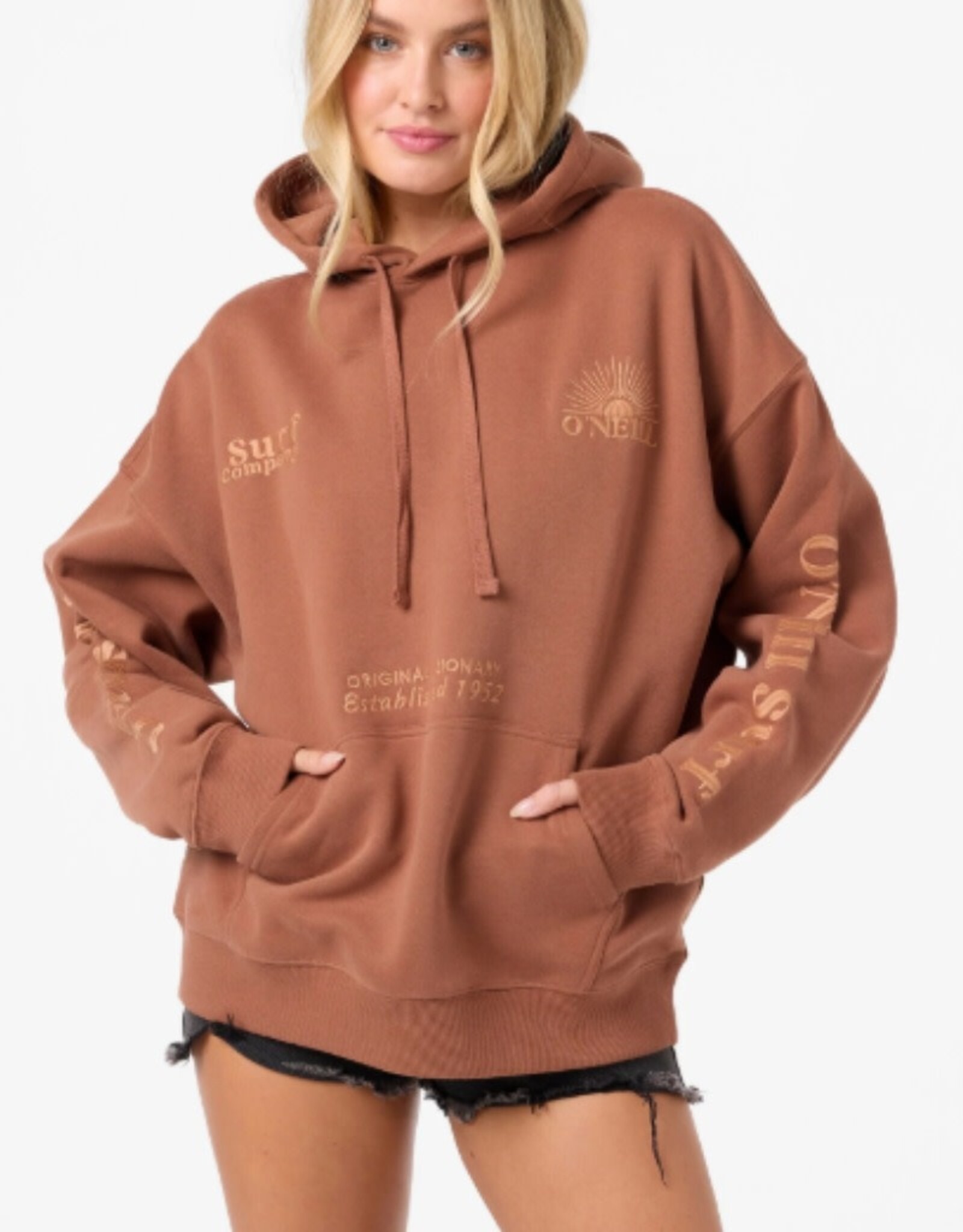O'Neill O'Neill Chore Break Oversized Hoodie Carob Brown
