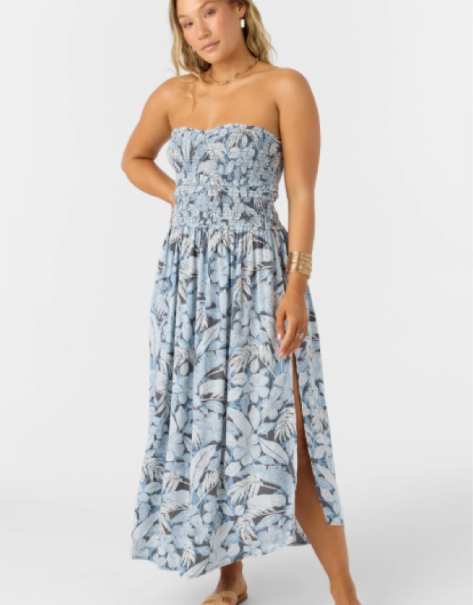 O'Neill O'Neill Devyn Palmetto Floral Midi Dress Slate