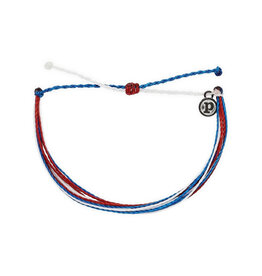 Pura Vida Pura Vida Original Bracelet Red White Blue