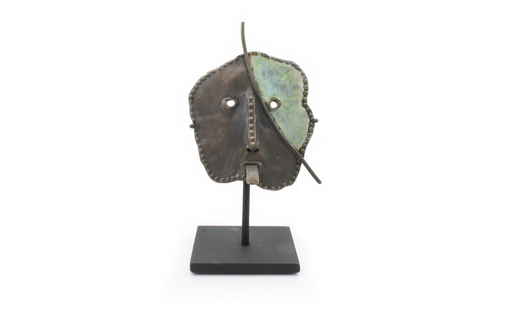 J. Cotter Gallery Bronze Mask Sculpture