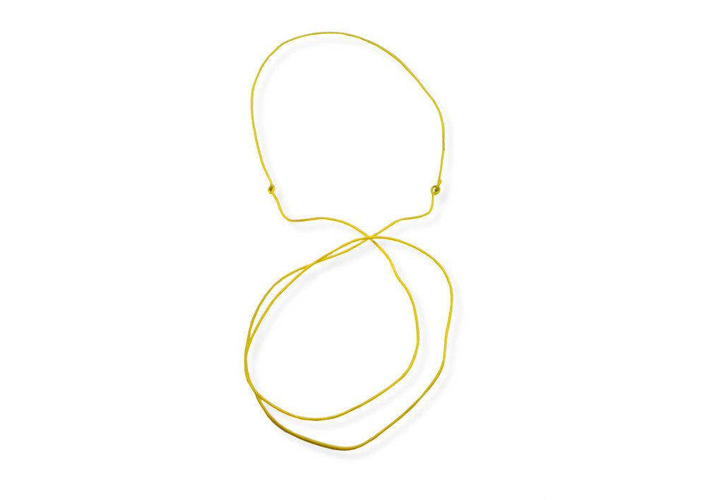 J. Cotter Gallery Yellow Swirl Necklace