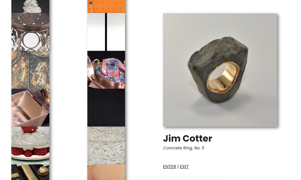 “Concrete Ring, No. 5” was selected for an Virtual Exhibition "METAL + ? =".