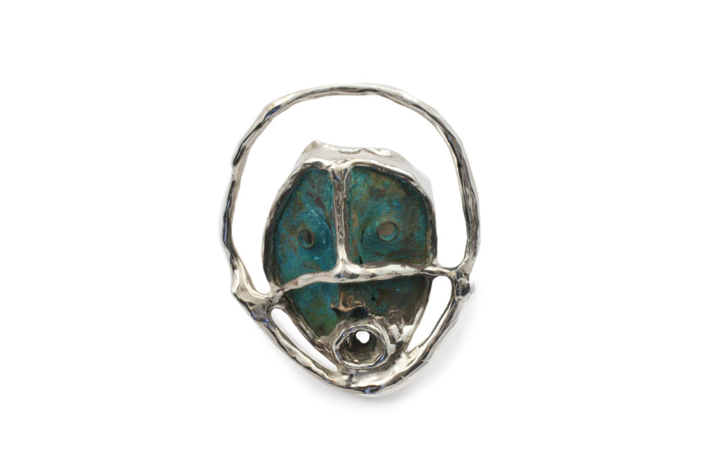 J. Cotter Gallery Mask Pollock Ring