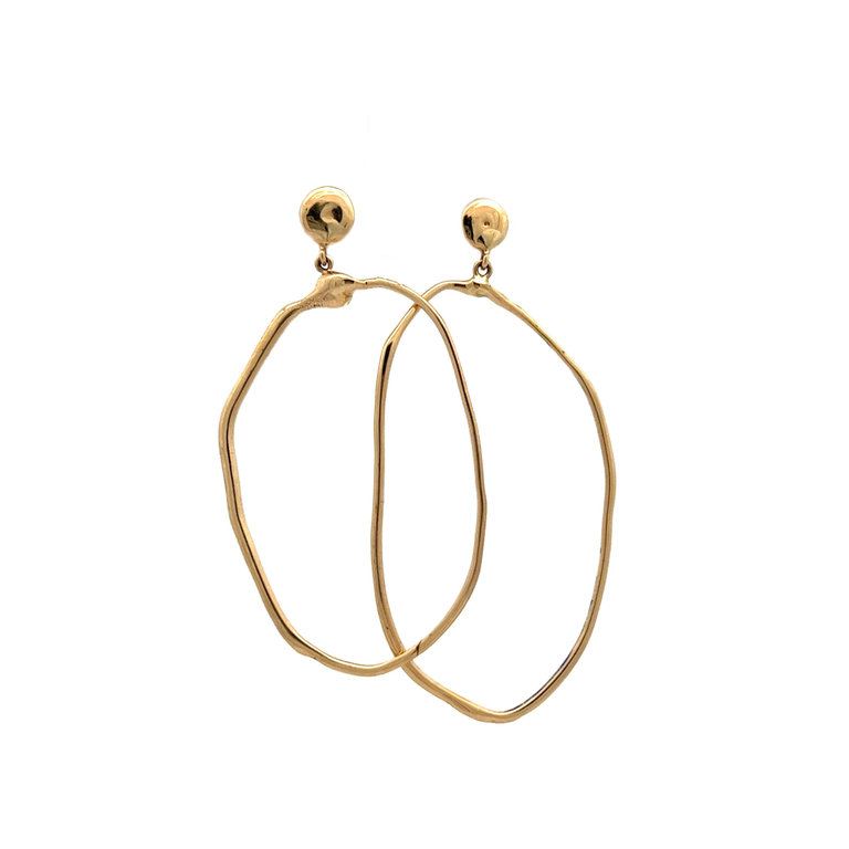COTTER Gold Hoops with Posts