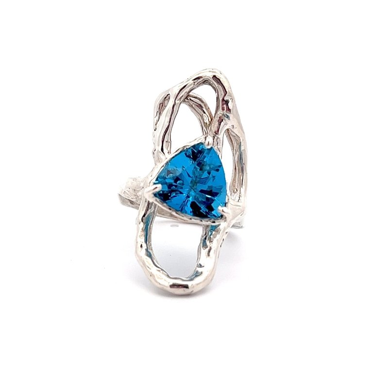 COTTER Electric Blue Topaz Ring