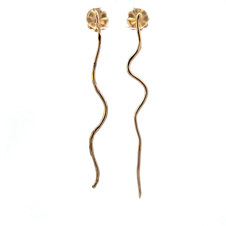 COTTER First Track Earrings 14k Yellow