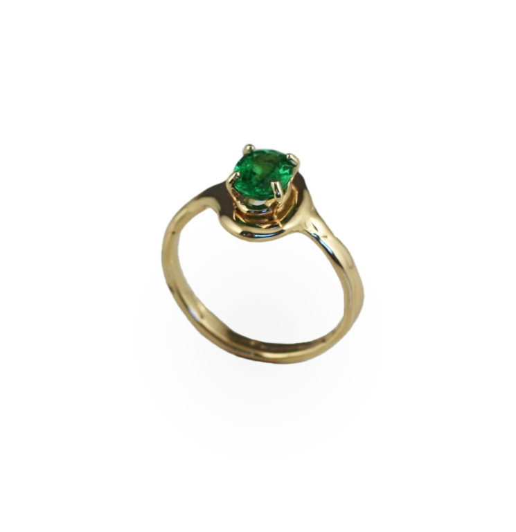 J. Cotter Gallery Tsavorite Garnet & 14Ky Ring