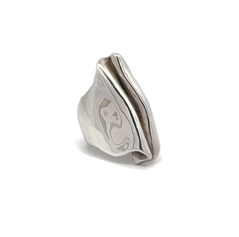 J. Cotter Gallery "Intimus" Sterling Silver Smooth Wave Ring