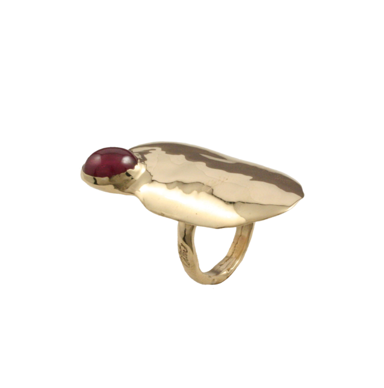 J. Cotter Gallery Shield Ring Ruby 14Ky