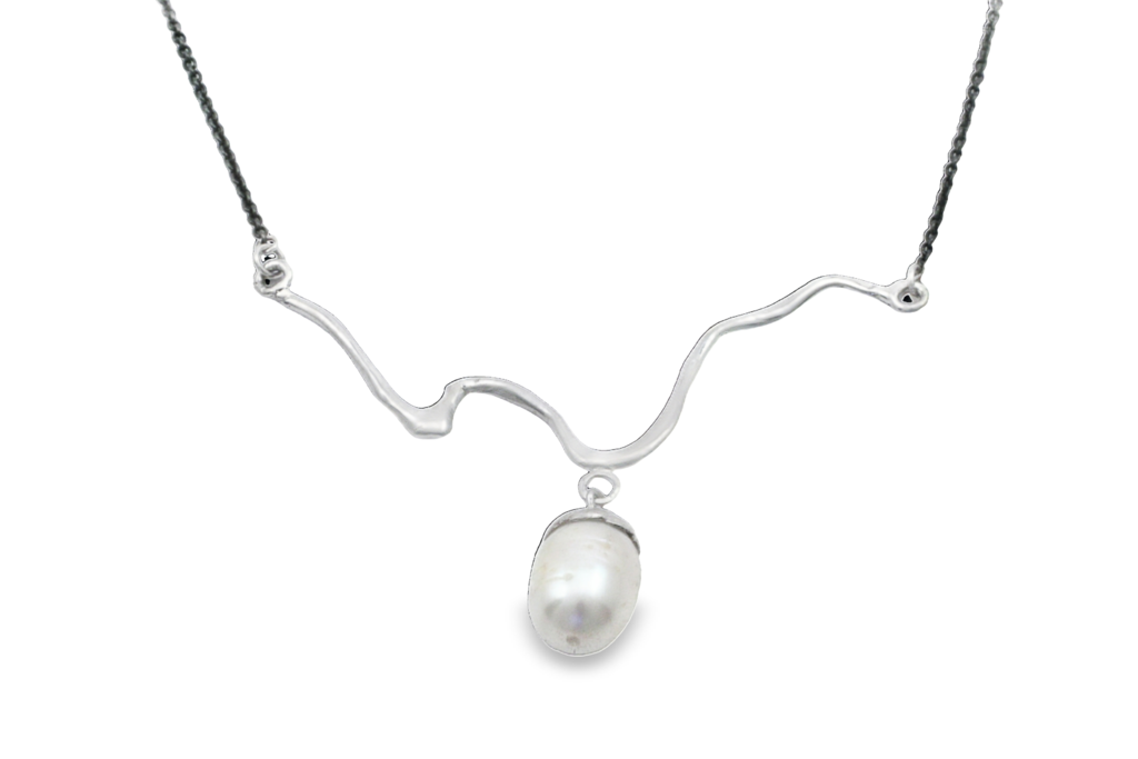 J. Cotter Gallery Ss Pollock Necklace With Pearl