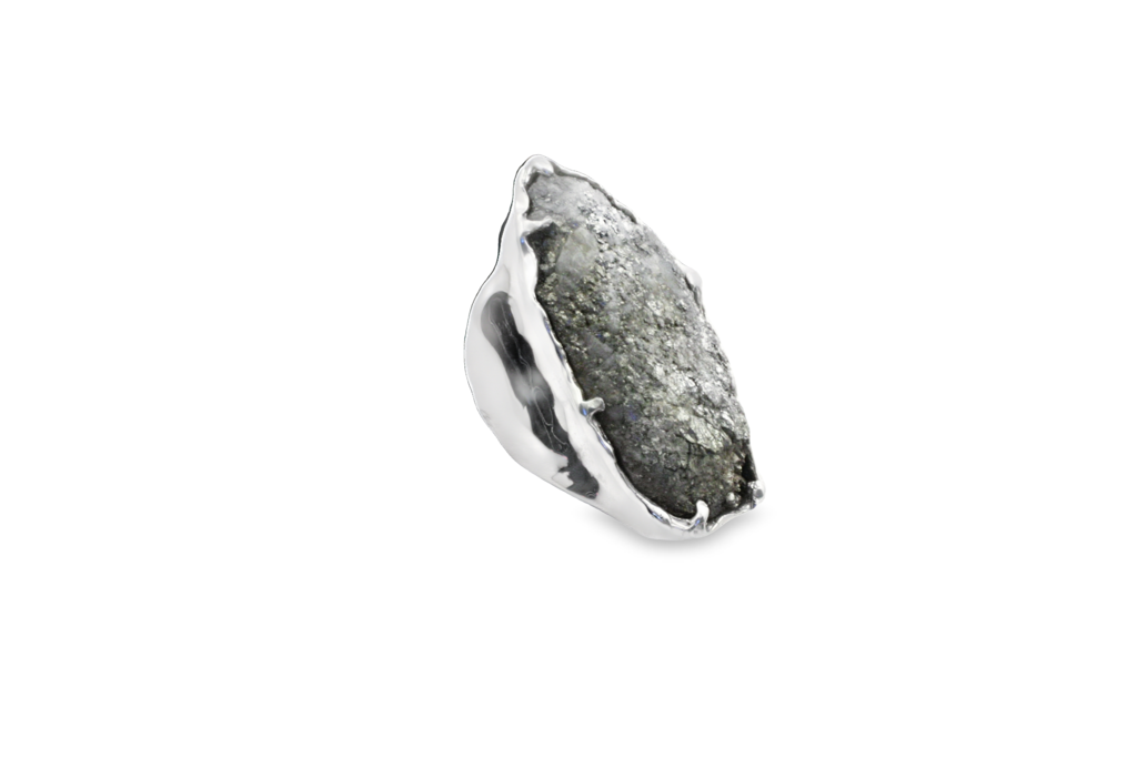 J. Cotter Gallery Ss Pyrite From Redcliff Wide Band