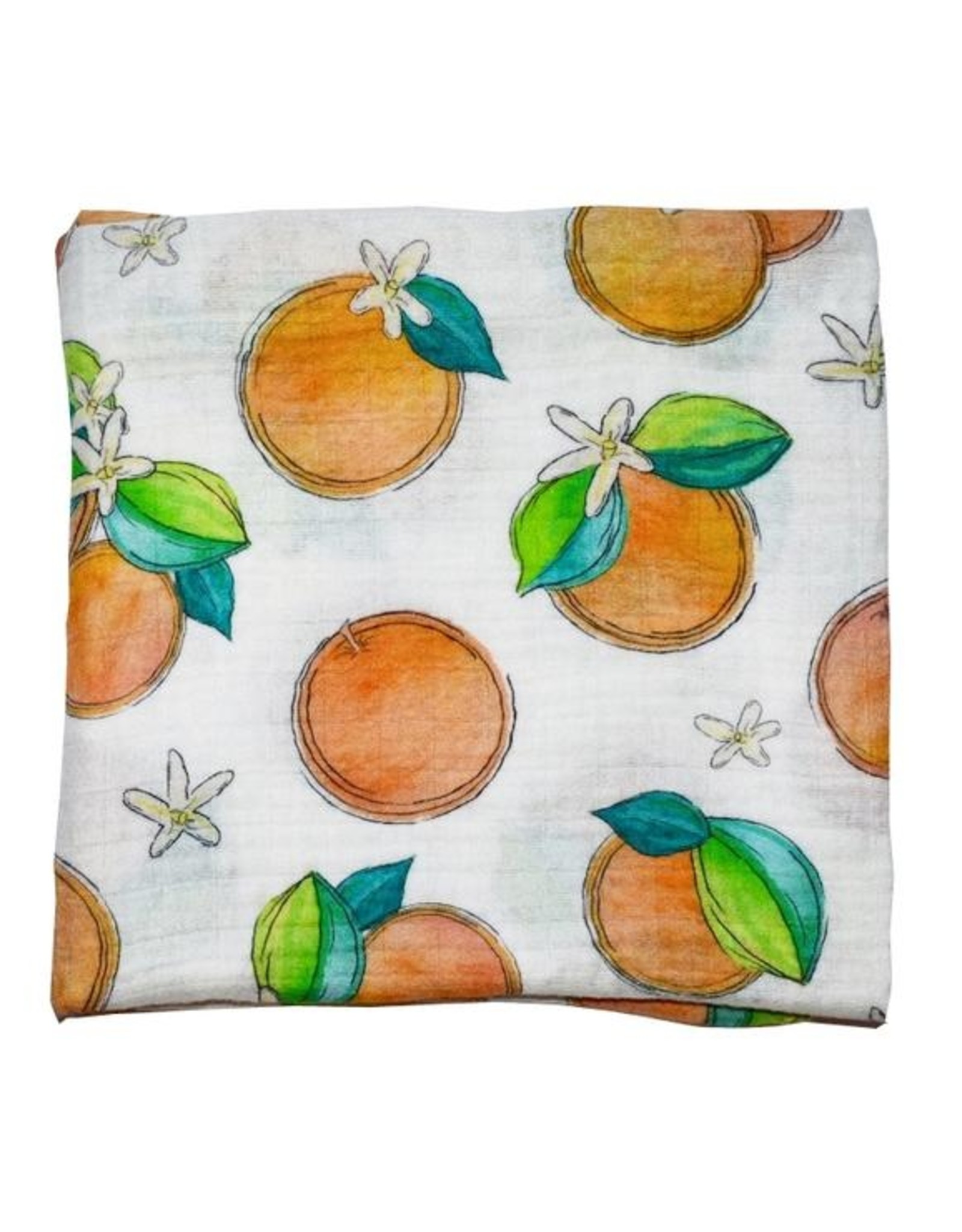 orange swaddle blanket