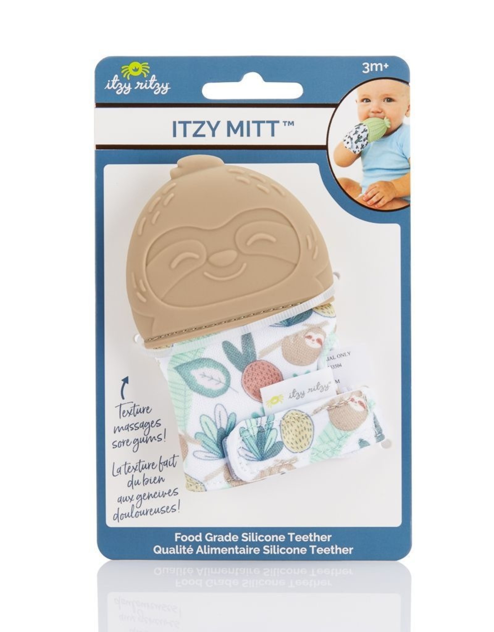 sloth silicone teether