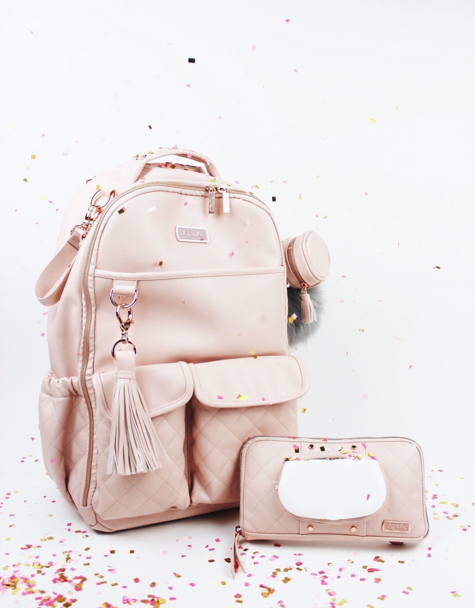 itzy ritzy boss backpack blush