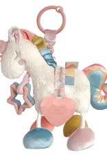 Itzy Ritzy Link & Love Unicorn Activity Plush Silicone Teether Toy