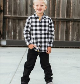 RuggedButts Plaid Button Down Shirt - 4T