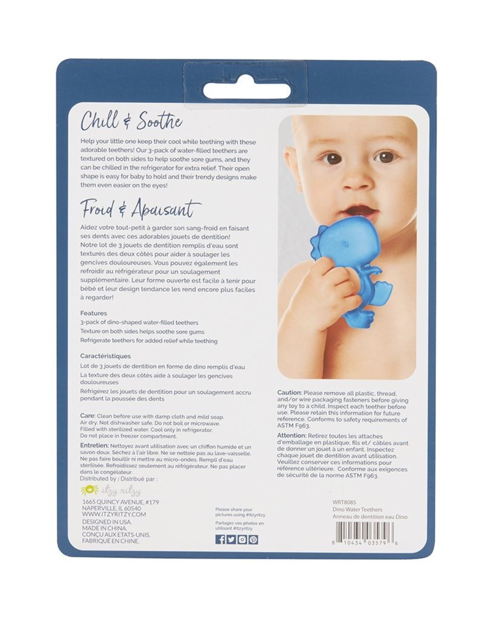 Itzy Ritzy Cutie Coolers Water filled Teethers (3 pk)