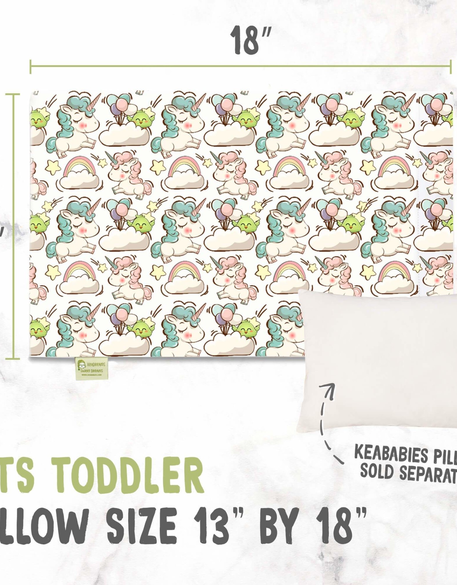 Printed Toddler Pillowcase 13 X 18"