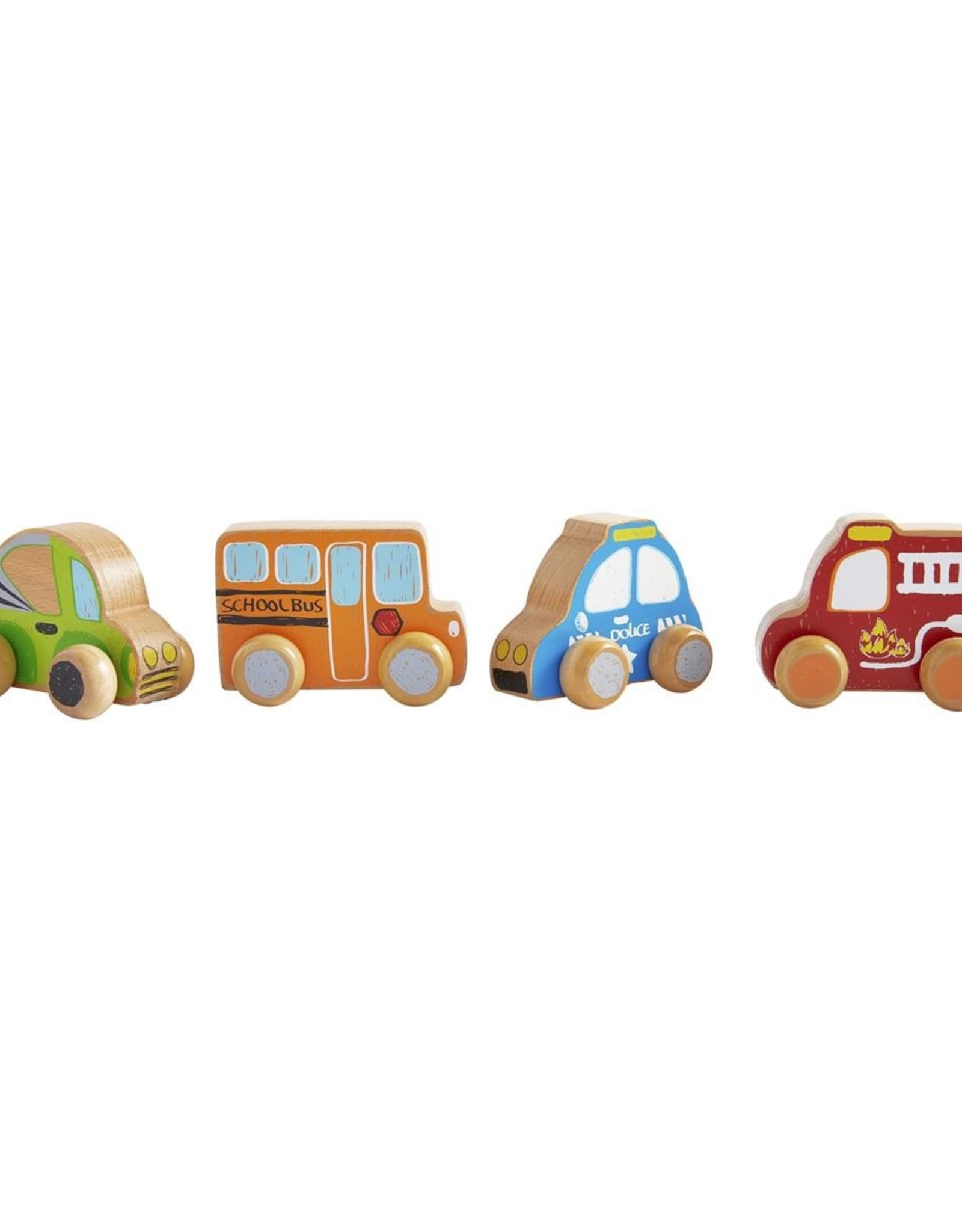 Mud Pie Chunky Wooden Toy Cars