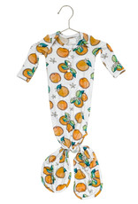 Florida Kid Co. Orange Blossom Knotted Gown & Headband Set Newborn