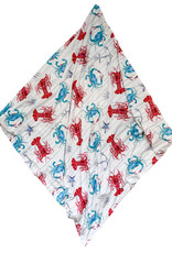 Florida Kid Co. Lobster & Crab Knit Swaddle Blanket