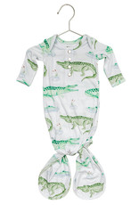 Florida Kid Co. Alligator Newborn Knotted Gown & Hat Set