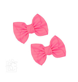 MINI ANNE EURO KNOT BOWS W/ CLIP - 2 pk