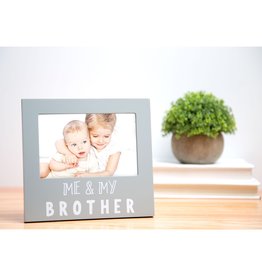 Me and My Brother Sentiment Frame, Gray