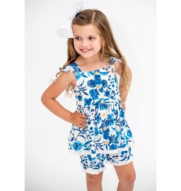 Charlie's Project Kids Country Blue Girls Bamboo Georgia Dress Set, slvless