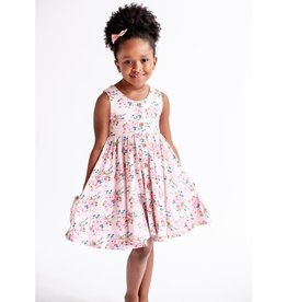 Charlie's Project Kids Country Cabbage Rose Bamboo Twirl Dress | 5/6