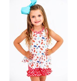 Popsicles & Ruffles Stella Girls Ruffle Short Set 18-24 mos.