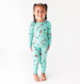 Posh Peanut Holly Ruffled Zippered Footie