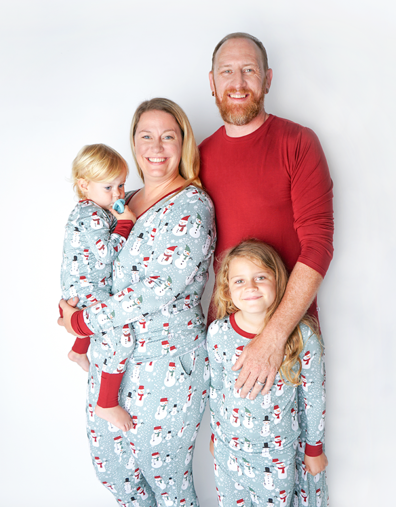 Snow People Christmas Holiday Kids Bamboo Pajama Set – Little Owly