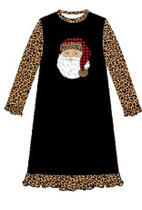 Kids Wild About Santa  Night Gown Long Sleeve