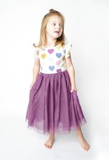 Little Love Hearts & Tulle Twirl Dress