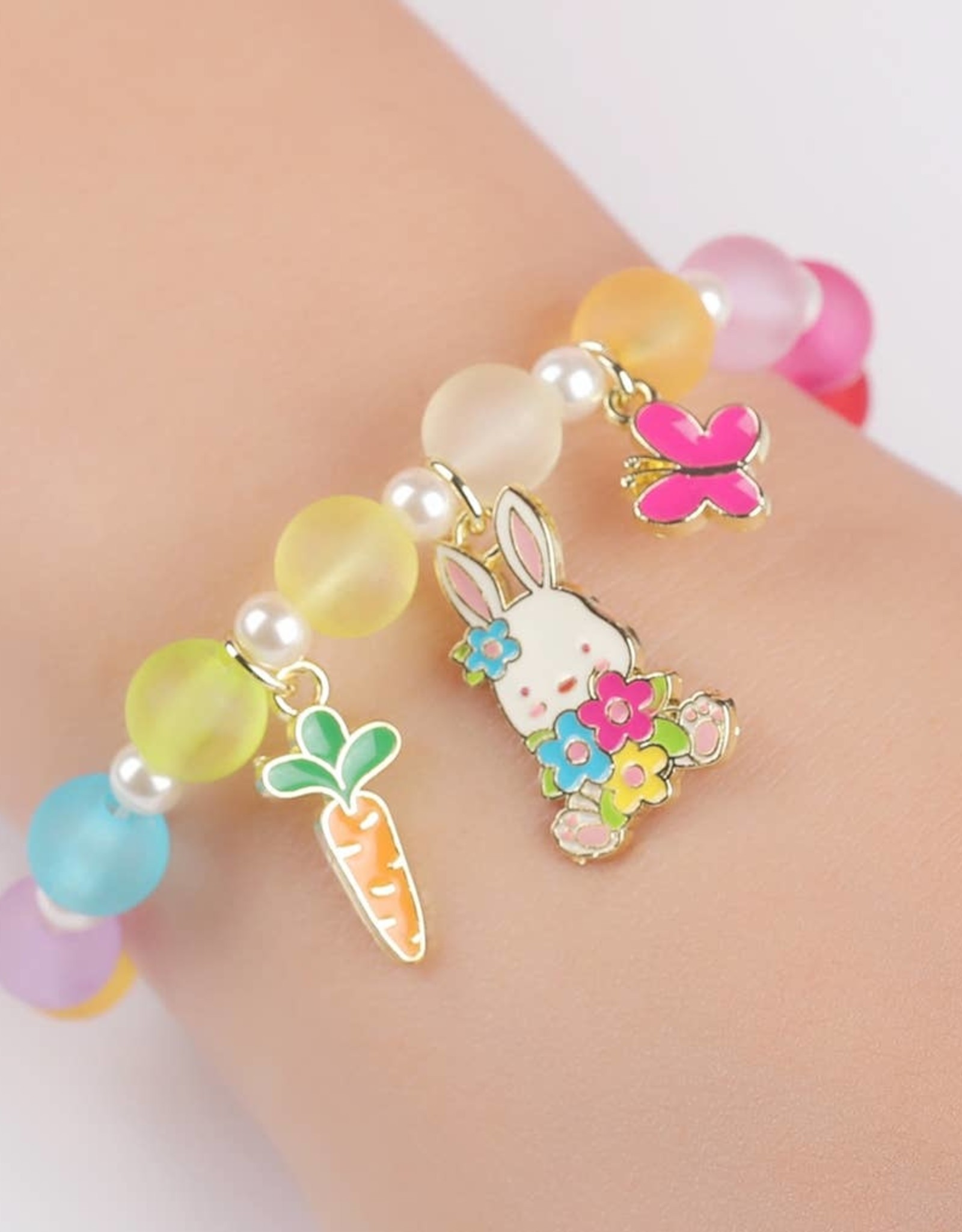 Charming Whimsy Bracelet- Bunny and Blooms