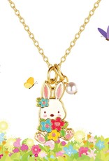 Sweet Petite Necklace- Bunny and Blooms