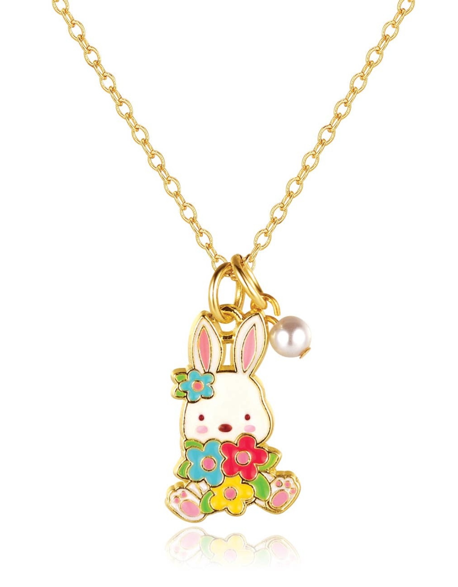 Sweet Petite Necklace- Bunny and Blooms