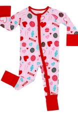 Sweet Valentine Convertible Zippered Footie