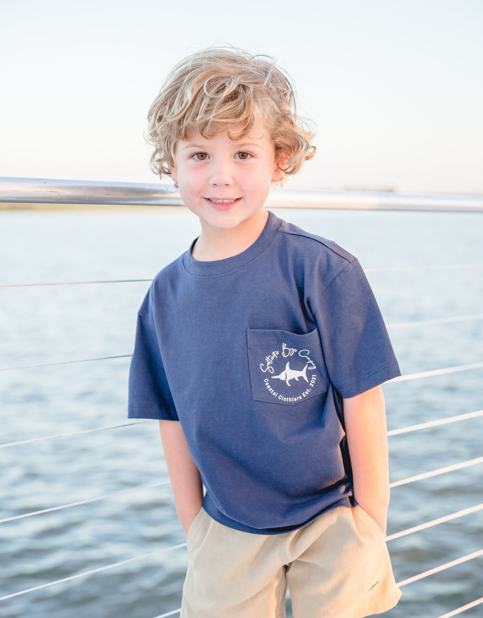 Saltwater Boys Co. Octopus Graphic POCKET TEE 5T