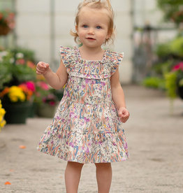 BLOOMING BEAUTY FLORAL WOVEN DRESS