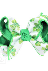 ST. PATRICK'S LUCKY BOW  ON ALLIGATOR CLIP