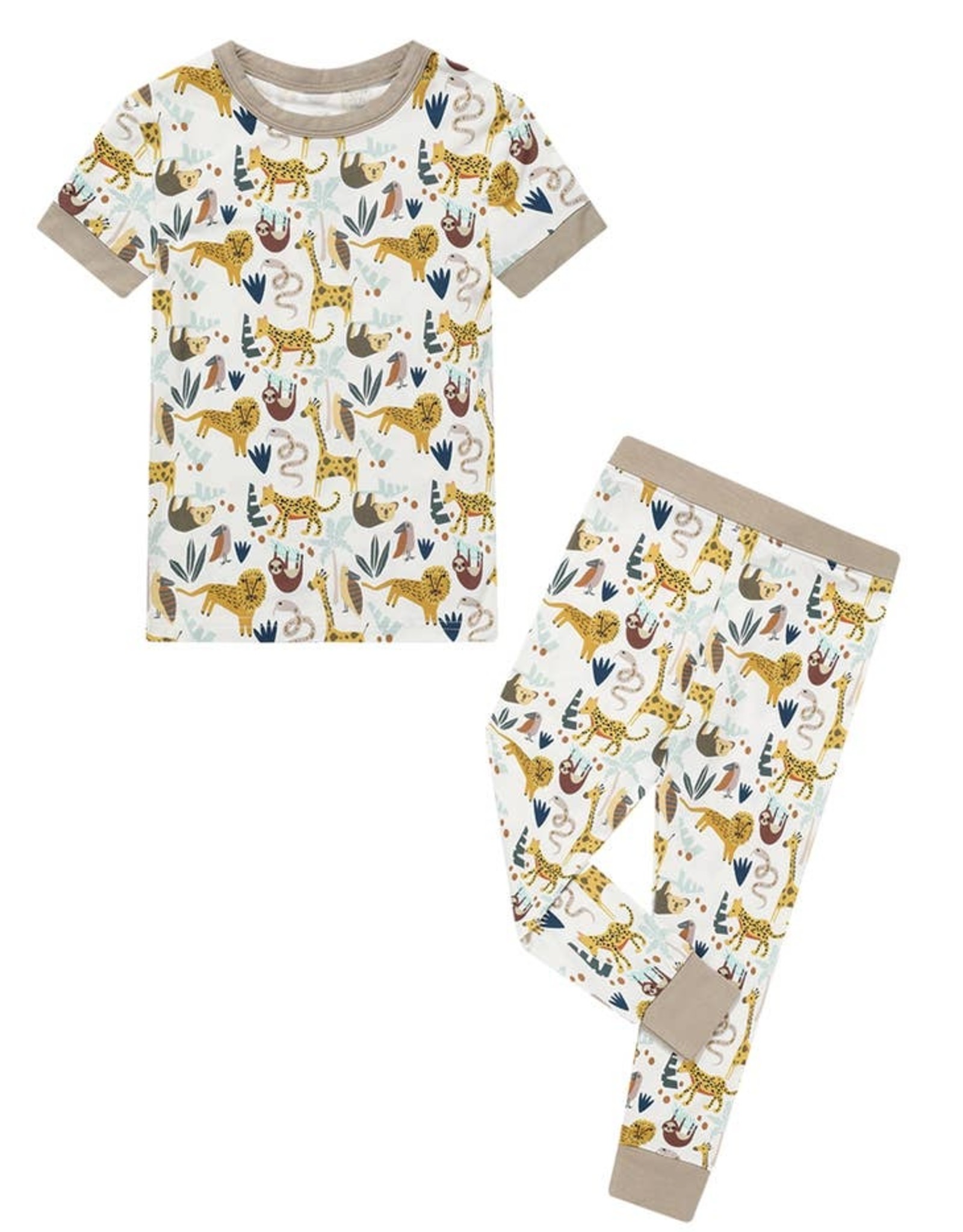 Jungle Friends Bamboo PJ's w/ pants